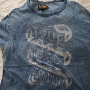 TRUE RELIGION MENS T SHIRT! NICE BLUE COLOR!